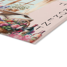 Load image into Gallery viewer, Glass Cutting &amp; Cheese Board (Savor The Moment)