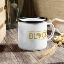Load image into Gallery viewer, &quot;Being Black Is Priceless&quot; Enamel Mug