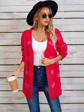 Load image into Gallery viewer, Angel Wings Heart Open Front Long Sleeve Cardigan