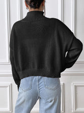 Load image into Gallery viewer, Bow Turtleneck Long Sleeve Sweater