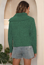 Load image into Gallery viewer, Asymmetrical Neck Long Sleeve Pullover Sweater