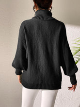 Load image into Gallery viewer, Heart Turtleneck Long Sleeve Sweater