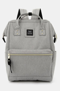 Himawari Waterproof Canvas Backpack Bag with Side Pockets