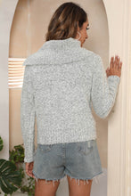 Load image into Gallery viewer, Asymmetrical Neck Long Sleeve Pullover Sweater