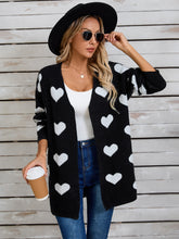 Load image into Gallery viewer, Angel Wings Heart Open Front Long Sleeve Cardigan