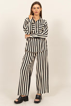 Load image into Gallery viewer, HYFVE Striped Button Up Shirt and Pants Set