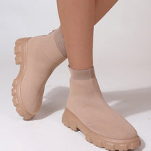 Load image into Gallery viewer, Mesh Round Toe Platform Boots