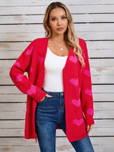 Load image into Gallery viewer, Angel Wings Heart Open Front Long Sleeve Cardigan