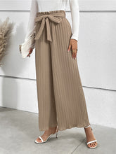 Load image into Gallery viewer, Honey Tied Wide Leg Long Pants
