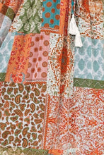 Load image into Gallery viewer, Tassel Printed Three-Quarter Sleeve Mini Dress