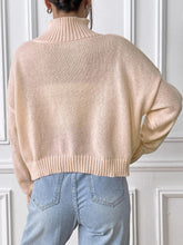 Load image into Gallery viewer, Bow Turtleneck Long Sleeve Sweater