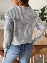 Load image into Gallery viewer, Cable-Knit Long Sleeve Sweater