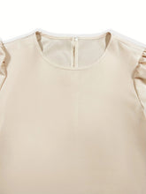 Load image into Gallery viewer, Round Neck Short Sleeve Top and Tied Pants Set