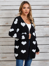 Load image into Gallery viewer, Angel Wings Heart Open Front Long Sleeve Cardigan