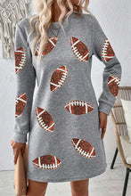 Load image into Gallery viewer, Sequin Football Long Sleeve Mini Dress