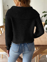 Load image into Gallery viewer, Cable-Knit Long Sleeve Sweater