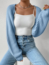 Load image into Gallery viewer, Honey Open Front Long Sleeve Cropped Cardigan