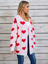 Load image into Gallery viewer, Angel Wings Heart Open Front Long Sleeve Cardigan