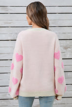 Load image into Gallery viewer, Angel Wings Heart Dropped Shoulder Long Sleeve Sweater