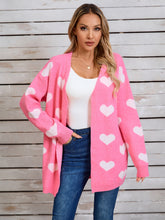 Load image into Gallery viewer, Angel Wings Heart Open Front Long Sleeve Cardigan