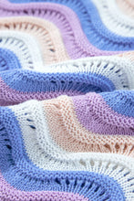 Load image into Gallery viewer, Contrast Wave Stripe Long Sleeve Sweater