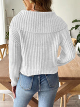 Load image into Gallery viewer, Cable-Knit Long Sleeve Sweater