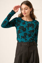 Load image into Gallery viewer, Mittoshop Flower Print Long Sleeve Knit Top