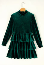 Load image into Gallery viewer, Ruffled Layered Long Sleeve Mini Dress
