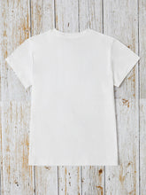 Load image into Gallery viewer, Graphic Round Neck Short Sleeve T-Shirt