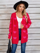 Load image into Gallery viewer, Angel Wings Heart Open Front Long Sleeve Cardigan