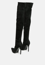 Load image into Gallery viewer, madman stretch velvet high heel boots-8