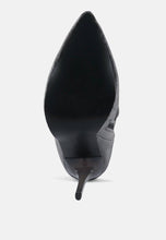 Load image into Gallery viewer, madman stretch velvet high heel boots-38