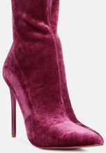 Load image into Gallery viewer, madman stretch velvet high heel boots-42