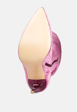 Load image into Gallery viewer, madman stretch velvet high heel boots-44