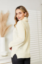 Load image into Gallery viewer, Heimish Full Size Long Sleeve Turtleneck Sweater with Side Slit