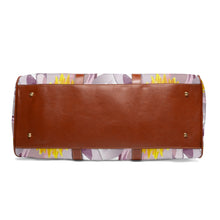 Load image into Gallery viewer, Gray Flower Design Waterproof Travel Bag
