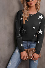 Load image into Gallery viewer, Star Round Neck Sweater