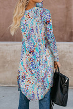 Load image into Gallery viewer, Double Take Printed Open Front Longline Cardigan