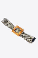 Load image into Gallery viewer, Square Buckle Elastic Braid Belt
