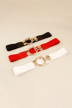 Load image into Gallery viewer, Circle Shape Buckle Zinc Alloy Buckle PU Leather Belt