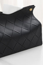 Load image into Gallery viewer, Woven Vegan Leather Tissue Box Cover