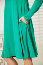 Load image into Gallery viewer, Zenana Full Size Long Sleeve Flare Dress with Pockets
