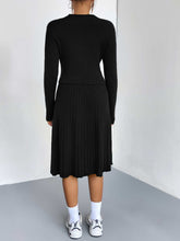 Load image into Gallery viewer, Rib-Knit Sweater and Skirt Set