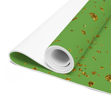 Load image into Gallery viewer, Green &amp; Gold Foam Yoga Mat
