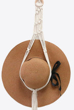 Load image into Gallery viewer, Macrame Hat Hanger