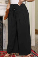 Load image into Gallery viewer, Plus Size Tied Wide Leg Long Pants