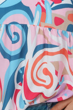 Load image into Gallery viewer, Printed V-Neck Flounce Sleeve Blouse