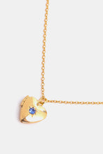 Load image into Gallery viewer, Zircon Heart Shape 14K Gold-Plated Pendant Necklace