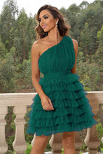 Load image into Gallery viewer, One-Shoulder Sleeveless Dress