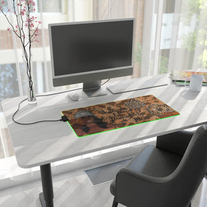 "Autumn Leaves & Pumpkins Please" Wireless Charging Gaming Mouse Pad